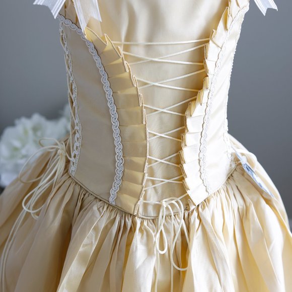 Gold Flower Girl Party Dress Princess Formal Special Occasion Size 2 NWT - Picture 5 of 12